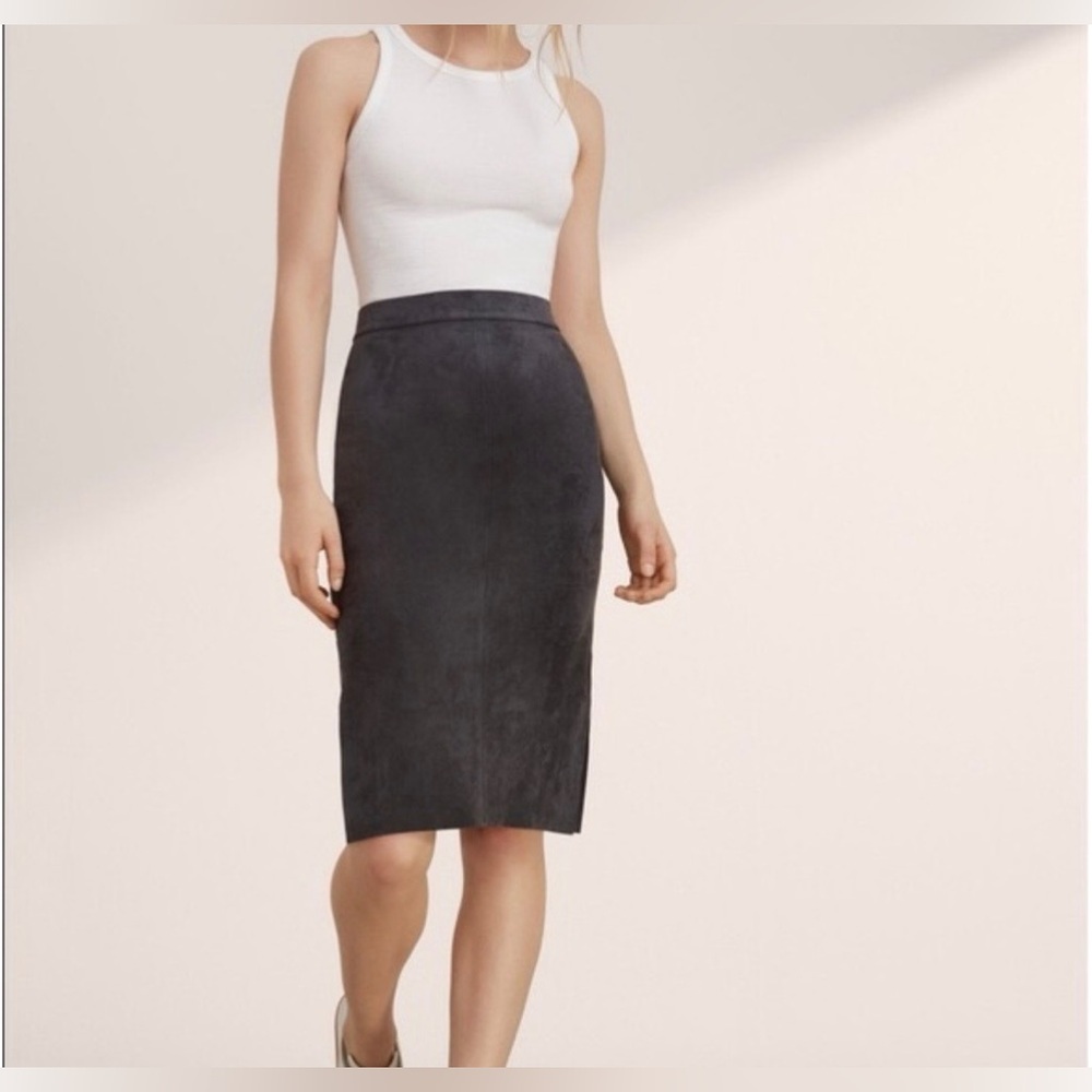 Wilfred Free Lis Vegan Suede Pencil Skirt